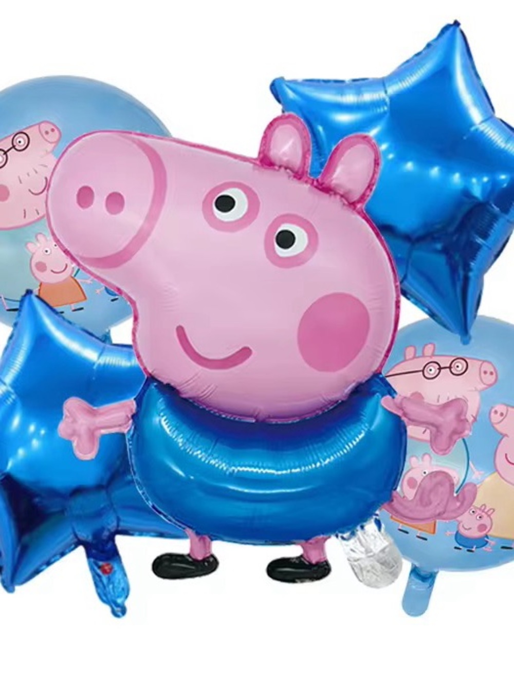 Peppa Pig Pink & Blue Foil Balloon Bouquet by Peppa Pig
